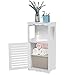 Mobiletto del Bagno, Armadio Portaoggetti in Legno Armadio Organizer Scaffale Angolare per Bagno Armadio in Legno per Bagno, Cucina, Corridoio e Camera da Letto