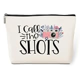 Call The Shots, Photographer Gifts, Gifts for Photographers Camera Lovers Photography Makeup Bag Funny Cosmetic Bag for Women Girls Photo Lovers Photo Club Inspirational Graduation Birthday Gift