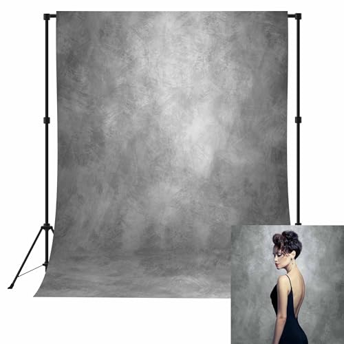 Fondo profesional gris 6x8ft para fotografía miniatura 1