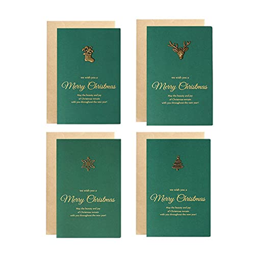 Ninevi tarjetas de navidad con Sobres y Pegatinas , Tarjeta Exquisita para Navidad para amigos, compañeros de clase, o cualquier persona que amas Cover