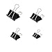 Produktbild Papierklammern, Klammern Bürobedarf, 100 Stück Büroklammern Foldback Klammern Binder Clips Vielzweckklammern für Notizen Briefpapier Clip Bürobedarf,4 sortierte Größen,MEHRWEG