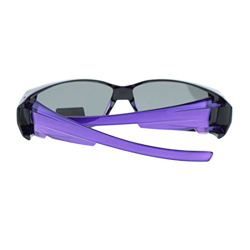 Womens Polarized Fit Over Glasses Sunglasses Rhinestones Rectangle4