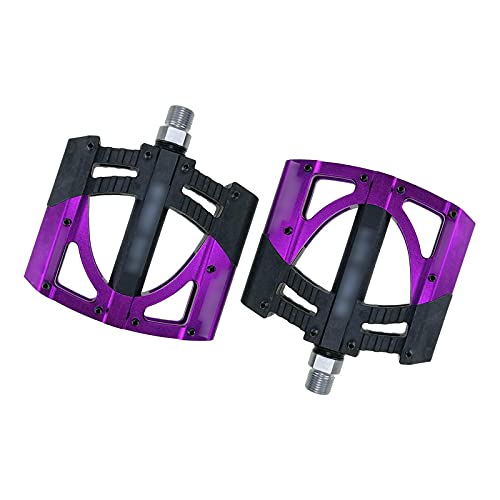 Pédales de vélo de montagne violettes en aluminium pour vos sorties route