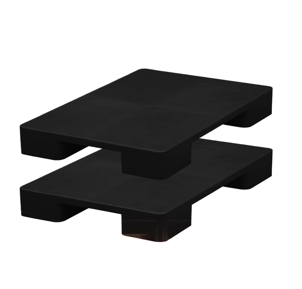 Palettes en plastique réutilisables robustes for entrepôt et stockage, capacité de 2 000 lb(Gray,31.5x23.6x4.7in-5 Set)