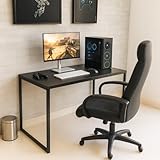 Top 10 Melhores Mesa Gamer para comprar em 2025 8 Mesa Escrivaninha Pc Gamer Estilo Industrial 100x50cm MDF Premium e Aço Carbono Cor Preto