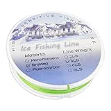 Ice Fishing Line (Braided 6LB,110Yards(100M)/Spool,Green)
