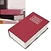 Secret Hidden Book Shape Case, Portable Book Storage Box Resistant Appearance for Shop (Red)