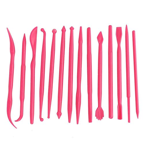 Plastic Polymer Shaper Modeling Clay Sculpting Carving Pottery Tools Wax Set - 14Pcs-image-37