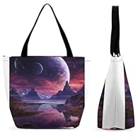 1. Large capacity: The Shopping Bag measures 11.2 "x 12.8" x 7.1 ". Additionally, the top zipper closure ensures the safety of your goods. 2. Additional carrying capacity: The Tote Bag for Women reinforced handle makes it convenient to carry around o...