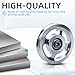 Aluminum Alloy Bearing Pulley Wheel, Universal Sliver Strength Training Equipment Pulley Wheel Gym Accessory, Fitness Pulley Wheel for Gym Equipment Part Cable Merchine (114mm)