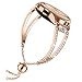 TOYOUTHS Compatible for Samsung Galaxy Watch 42mm Band Women Rose Gold Replacement Bling Jewelry Bracelets for 20mm Quick Release Watch Band Samsung Watch 42mm/Samsung Watch Active 40mm, Rose Gold