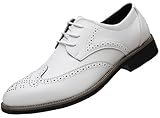 Upper:Manmade leather Inner: Breathable synthetic lining Three blind-eyelets lace-up closure at front Great looking of Wingtips oxfords that work for any occasions such as wedding,business, meeting and party...They are also very comfortable for walki...