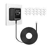 BVPOW Doorbell Power Supply Adapter,UL Certified C - Wire Adapter Battery Charger with 26ft/8m Long