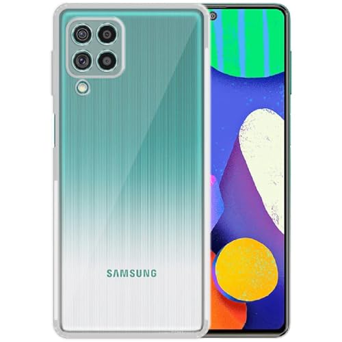 Image of Soft Flexible Silicone Back Cover Compatible with Samsung Galaxy F62, Transparent Case