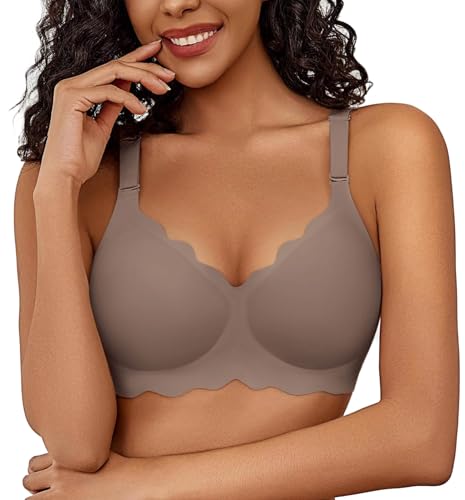 Image of Avidlove Wireless Bras for Women Comfort Seamless Bra Smooth Bralette Everyday Sleep Jelly Bras Regular and Plus