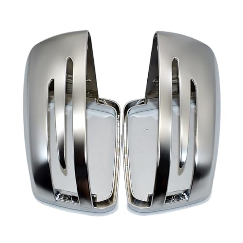 Coque rétroviseur chromé mat Mercedes W212 finition aluminium brossé élégante