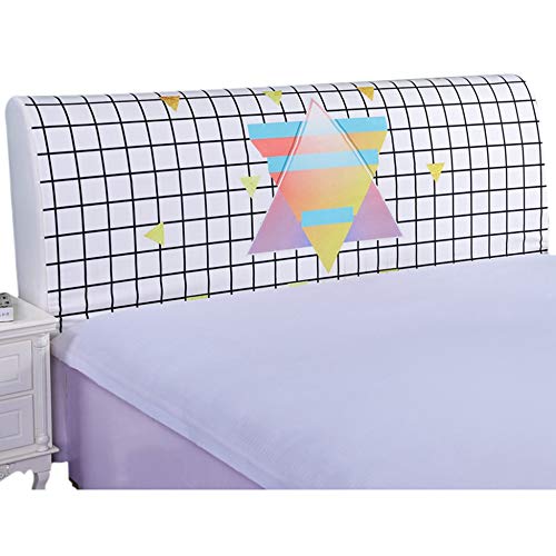 CHENGH Nordic Bed Slipcover Head Cover Dust-proof Headboard Cover Elastic Bedspreads Cover Full Enclosed Bed Head Back Protection Home Decoration,E-120X70cm