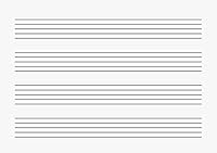 Brunnen 1046834 Notenheft A5 quer, 8 Blatt