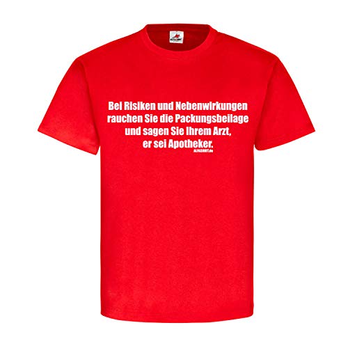 T-shirt insolite avec message allemand rouge taille S cadeau anniversaire
