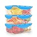 By Caleb Company Blue Bento Boxes For Kids Lunches - 39 Ounce Divided Food Storage Containers With Lids - Leakproof, BPA Free Bento Box for Kids & Adults Is Safe For Dishwasher & Microwave - 3 Pack