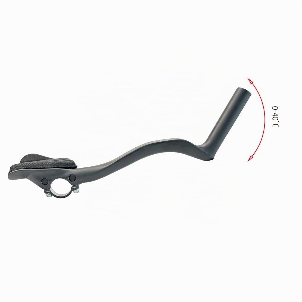 Carbon TT Aufsatz Triathlon Zeitfahren Lenkeraufsatz 31,8 mm 38cm Lange UD Matt Aerodynamisch T700/T800 Kohlefaser Ultraleicht 230g