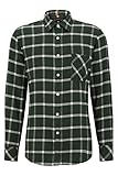 Regular Fit BOSS Herren Riou 1 Kariertes Regular-Fit Hemd aus Baumwoll-Flanell Dunkelgrün L