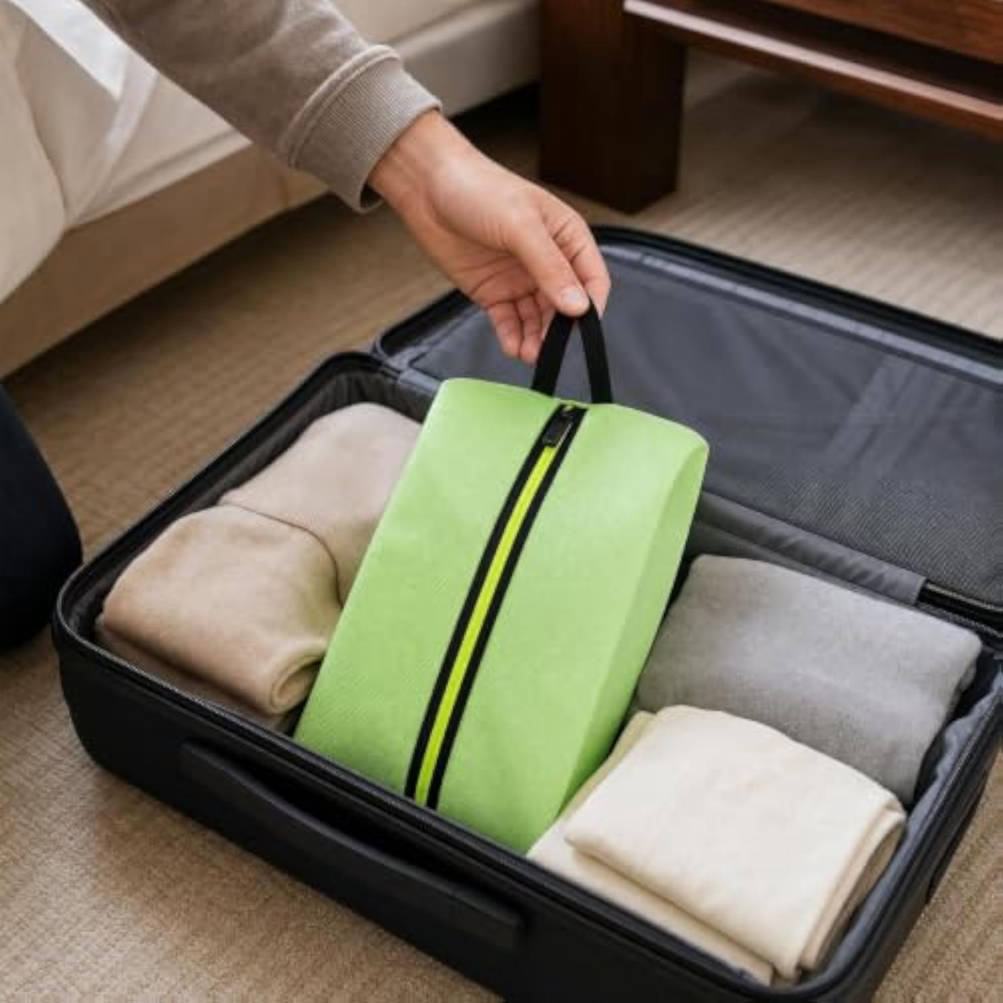 Travel Shoe Storage Bag, Dustproof Waterproof Gray