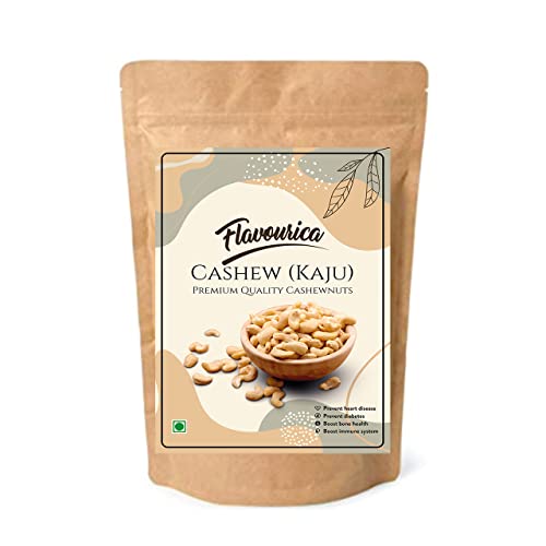 Image of Flavourica 100% Natural Premium 5Kg Whole Cashews | Whole Crunchy Cashew | Premium Kaju nuts | Nutritious & Delicious | Gluten Free | Source of Minerals & Vitamins