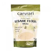 Carwari Organic Gluten Free White Sesame Seed Flour Pouch, 500 g
