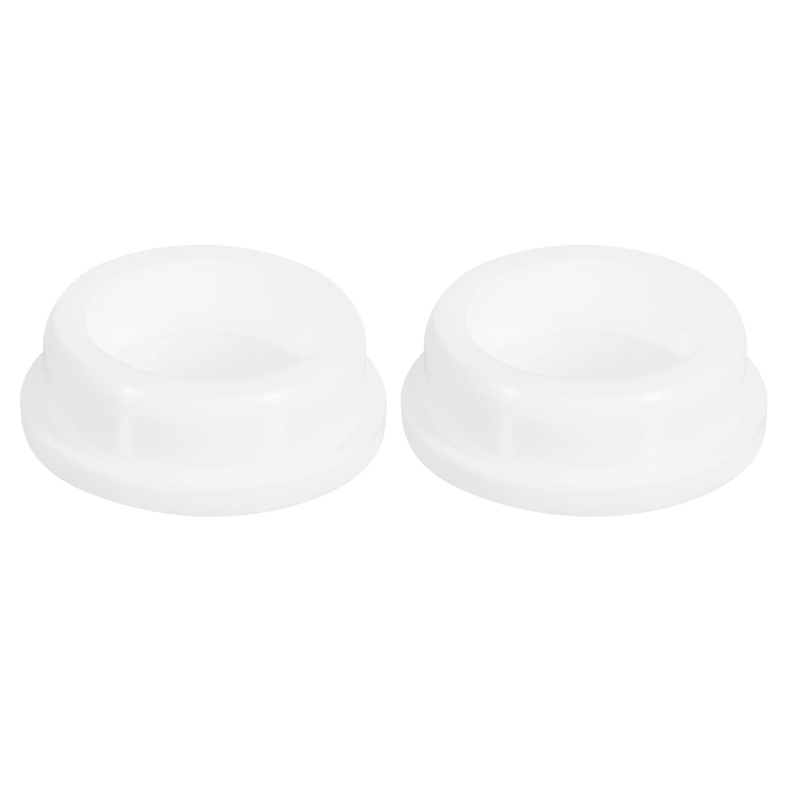 uxcell 2Pcs White Plug Holes, Waterproof Rubber Button Plug for 44mm / 1.73" Hole