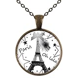 paris collier perles  Collier cabochon, sautoir illustré \