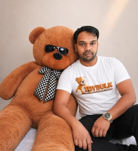 Image of 6.5 Feet Giant Teddy Bear (78 Inch, Brown) | Big Size Soft Toy for Girlfriend, Valentine's Day, Anniversary, Wedding Gift | Premium Hugging Plush Teddy Bear