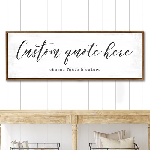 Pretty Perfect Studio Custom Wall Art Canvas Personalized Quotes for