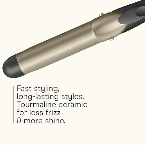 Conair INFINITIPRO Tourmaline Ceramic Curling Iron 1-1/4 inch Barrel with 5 Heat Settings up to 400°F and Digital Display, Lightweight Hair Styling Tool for Medium and Long Hair, Gray, CD1001L - image 3