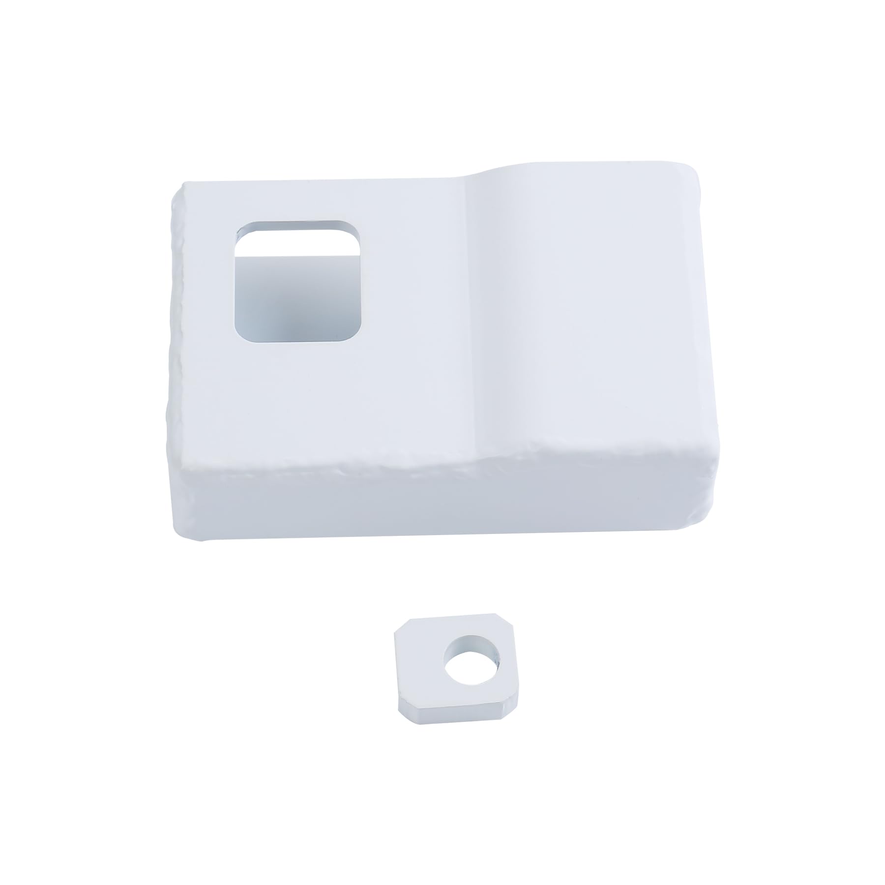 Heavy Duty Weld-On Shipping Container Lock Box, Alloy Steel, White
