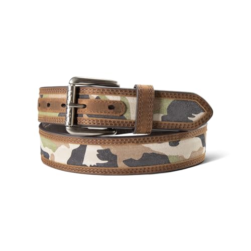 ARIAT Men's Camo Suede Graphic Inlay Belt