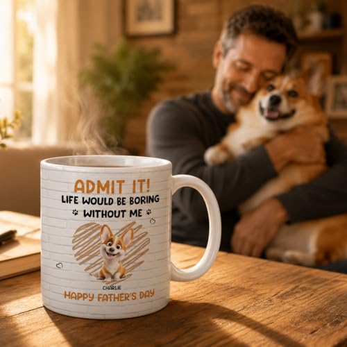 Taza personalizada para papás perro color Admit It 15oz miniatura 2