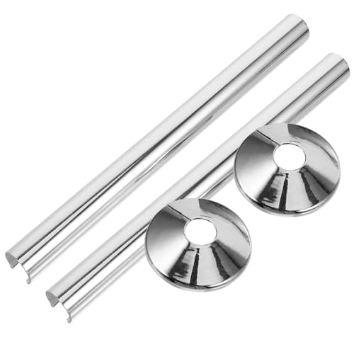 Homoyoyo 2 Sätze Teiliges Dekorative Kunststoff Rosetten für Heizkörperrohre Rostfreie Abdeckplatten Elegante Verblendung für Wasserrohre und Langlebig und Formstabil