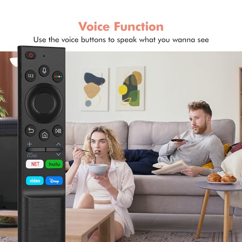 Image of Replacement Remote Control for Samsung Smart TV, Universal Samsung TV Remote Compatible with Frame, Crystal 4K UHD, Neo QLED 4K /8K, OLED & QLED Models with Voice Control