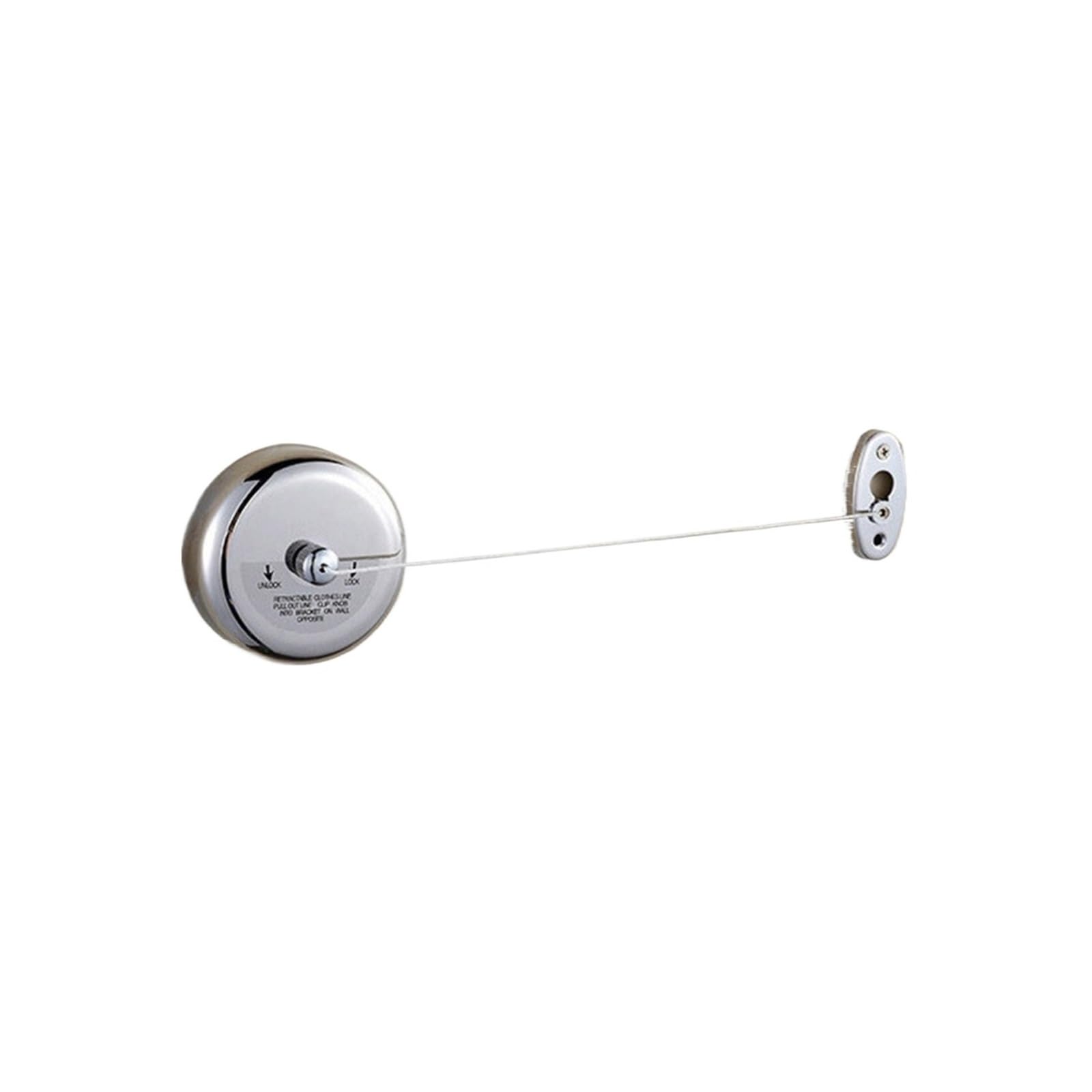 Retractable Washing Line Telescopic Clothesline Heavy Duty Stainless Steel Adjustable Clothesline Portable Retracting Clothes Line(Round)