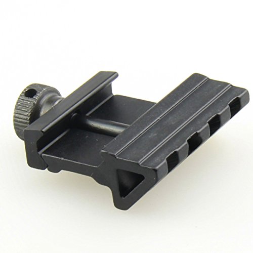 TACFUN 3 PCS Tactical 45 Degree Angle Offset 20mm Weaver Rail Mount Picatinny 4 Slot