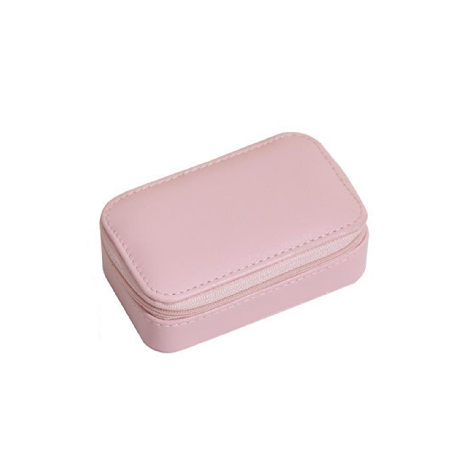 CLQYXRMVC Jewelery Box Travel Jewelry Case Leather Organizer Storage Box For Necklaces Earrings Bracelets Jewellry Organizer Case(Pink)