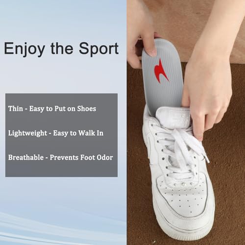 Image of Shoe Insoles, Comfort Thin Lightweight Shock Absorption and Cushion Shoe Insole, Best Insoles for Men and Women for Everyday Use