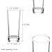 Elivia Shot Glass Set with Heavy Base, 1.2 oz (12 pack) Clear Glasses for Whiskey and Liqueurs - JM02