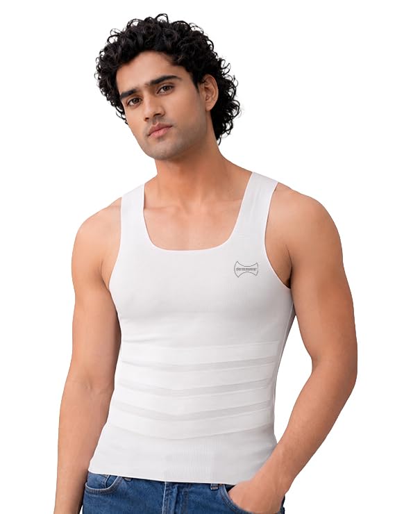 Image of dermawear Men Breezeology Zenrik Everyday Shapewear Vest for Chest and Abdomen