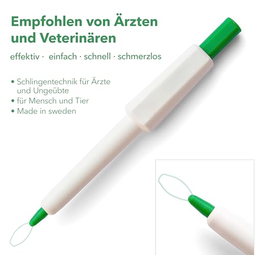 Tool & Tree Zeckenschlinge – Effektiver Zeckenentferner – Zeckenzange, Zeckenhaken & Zeckenpinzette in einem – Zeckenschutz im Garten & unterwegs - Idealer Tick Remover