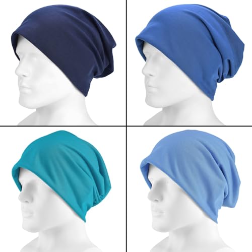 image for EINSKEY Lightweight Slouchy Beanie for Men Women, Oversize Thin Cotton