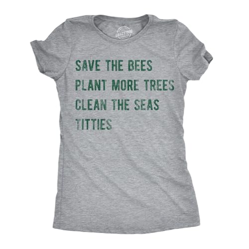 T-shirt Save The Bees femme en coton bio | Humour écologie et mode responsable