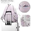 KESUDE Schulrucksack Mädchen Teenager, Groß Schul Rucksack Multi-Tasche Wasserdicht Schulranzen Rucksack Daypacks Backpack School bag Schultasche für Mädchen Damen, Weiß Lila #5
