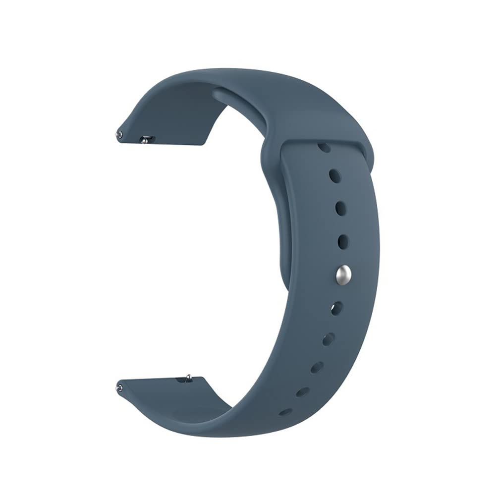 BAIYI HOPE Silicone Replacement Bands for Medical Alert ID Bracelet-Navy Blue